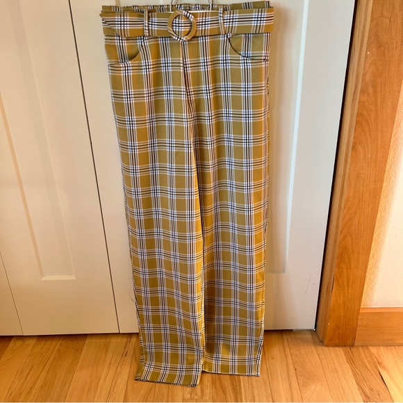 Unique Vintage Pants - Unique Vintage Size Small (4) Plaid Straight Leg Pants